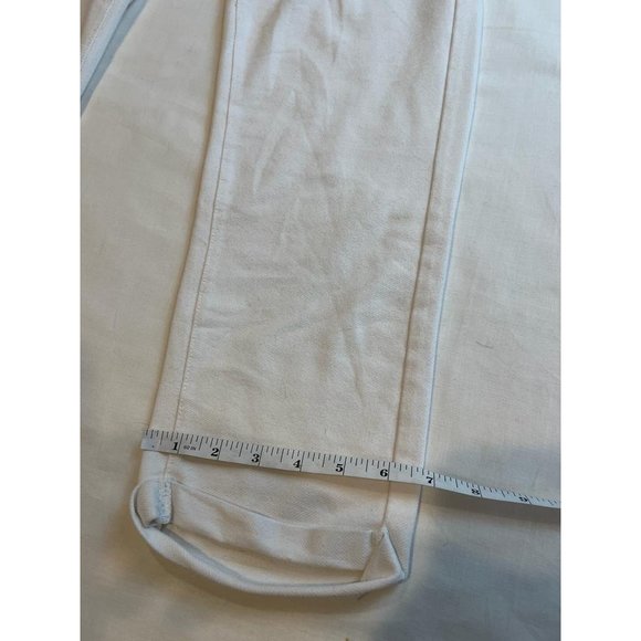 Clear X Rock Womens Jeans Wide Leg Flat Front Mid Rise Cotton White Size 2X - Picture 10 of 10